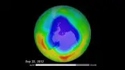 Antarctic Ozone Hole Maximum 2012