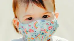 Baby Wearing COVID Mask