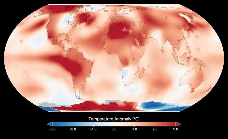 Global Temperature Anomalies for July 2023
