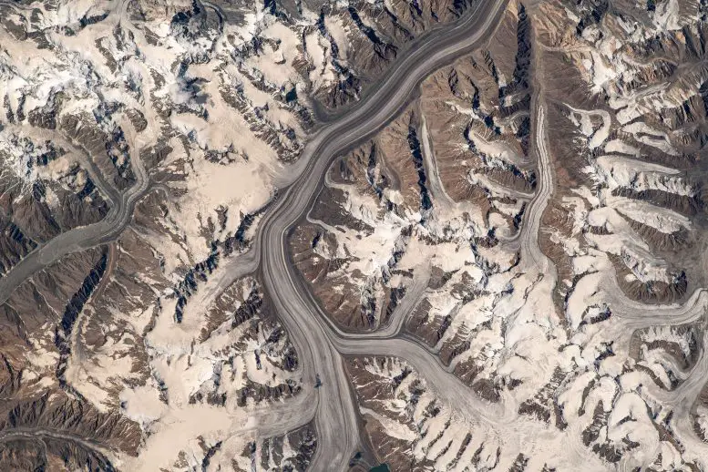 Pamir Mountain Range Glaciers